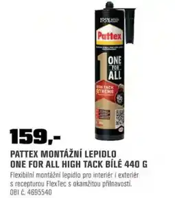 OBI Pattex montážní lepidlo One for all high tack bílé nabídka