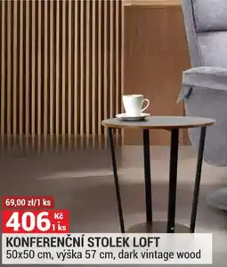 Merkury Market Konferenční stolek loft nabídka