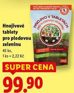 Lidl Hnojivové tablety pro plodovou zeleninu, 45 ks nabídka