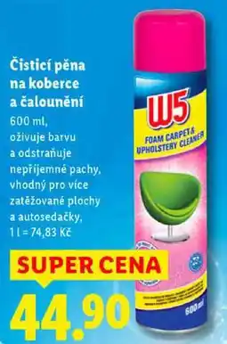 Lidl Čisticí pěna na koberce a čalounění nabídka