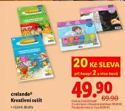 Lidl crelandoⓇ Kreativní sešit nabídka