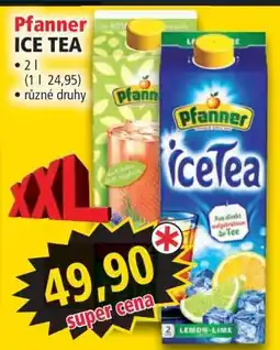 Norma Pfanner Ice tea nabídka