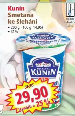 Norma Kunín Smetana ke šlehání nabídka