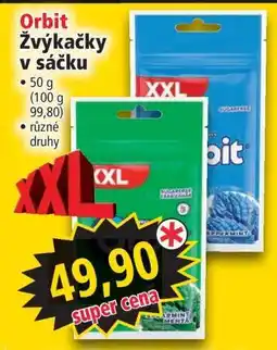 Norma Orbit žvýkačky v sáčku nabídka