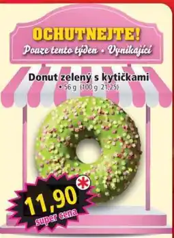 Norma Donut zelený s kytičkami nabídka