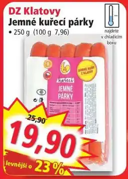 Norma DZ Klatovy Jemné kuřecí párky nabídka