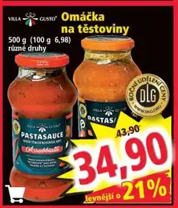 Norma Omáčka na těstoviny nabídka