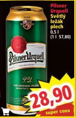 Norma Pilsner Urquell světlý ležák plech nabídka
