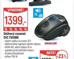 Globus Sáčkový vysavač SVC 7500BK nabídka
