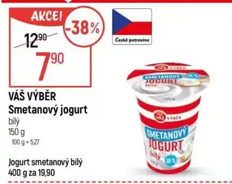 VÁŠ VÝBĚR Smetanový jogurt bílý