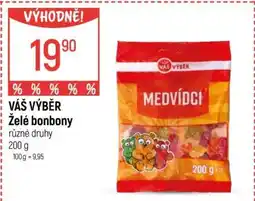 Globus VÁŠ VÝBĚR Želé bonbony nabídka