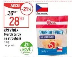 Globus VÁŠ VÝBĚR Tvaroh tvrdý na strouhání nabídka