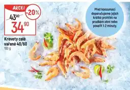 Globus Krevety celé vařené 40/60 nabídka