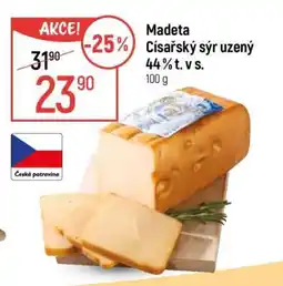 Globus Madeta Císařský sýr uzený 44 % t. v s nabídka