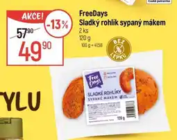 Globus FreeDays Sladký rohlík sypaný mákem nabídka