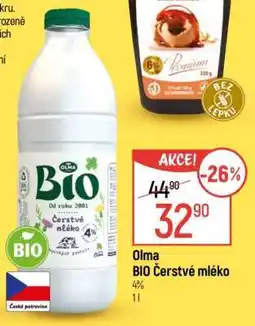 Globus OLMA Bio čerstvé mléko nabídka