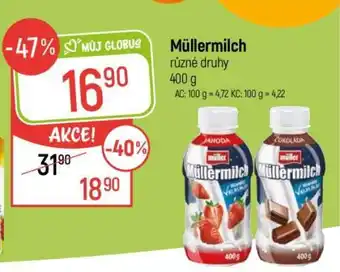 Globus Müllermilch nabídka