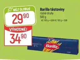 Globus Barilla těstoviny nabídka