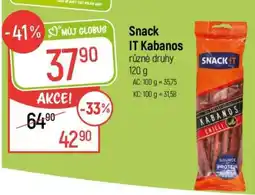 Globus SNACK IT Kabanos nabídka
