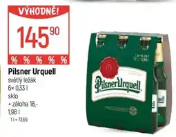 Globus Pilsner Urquell nabídka