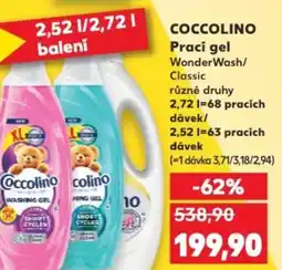 Kaufland COCCOLINO Prací gel nabídka