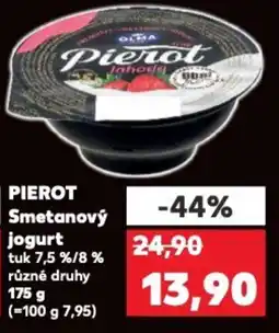 Kaufland OLMA Pierot Smetanový jogurt nabídka