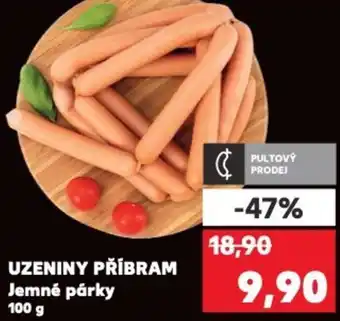 Kaufland UZENINY PŘÍBRAM Jemné párky nabídka