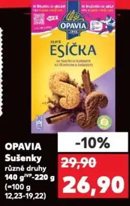 Kaufland OPAVIA Sušenky nabídka