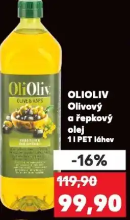 Kaufland OLIOLIV Olivový a řepkový olej nabídka