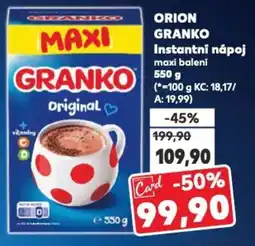 Kaufland ORION GRANKO Instantní nápoj nabídka