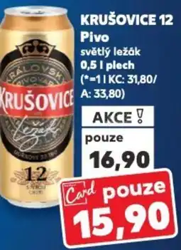 Kaufland KRUŠOVICE 12 Pivo nabídka