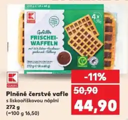 Kaufland Plněné čerstvé vafle nabídka