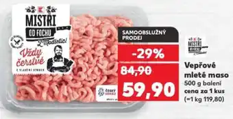 Kaufland Vepřové mleté maso nabídka