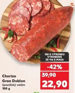 Kaufland Chorizo Gran Doblon nabídka