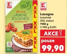 Kaufland Lasagne boloňské nabídka