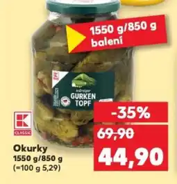 Kaufland Okurky nabídka