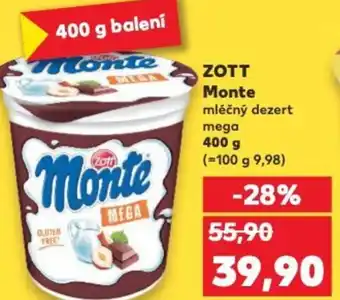Kaufland ZOTT Monte nabídka