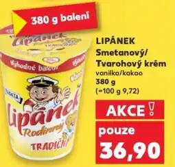 Kaufland Madeta Lipánek Smetanový/ Tvarohový krém nabídka