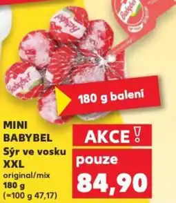 Kaufland MINI BABYBEL Sýr ve vosku XXL nabídka