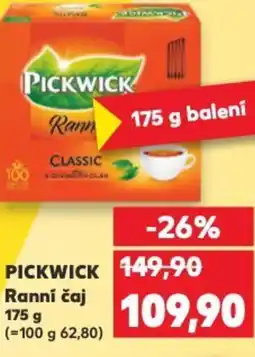 Kaufland PICKWICK Ranní čaj nabídka