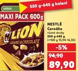 Kaufland NESTLÉ Cereálie nabídka