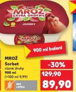 Kaufland MROŽ Sorbet nabídka