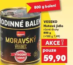 Kaufland VESEKO Hotové jídlo nabídka