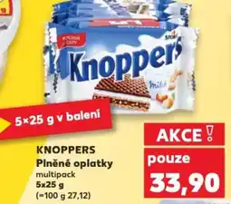 Kaufland KNOPPERS Plněné oplatky nabídka