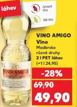 Kaufland VINO AMIGO Víno Maďarsko nabídka