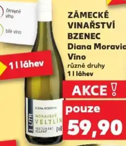 Kaufland ZÁMECKÉ VINAŘSTVÍ BZENEC Diana Moravia Víno nabídka