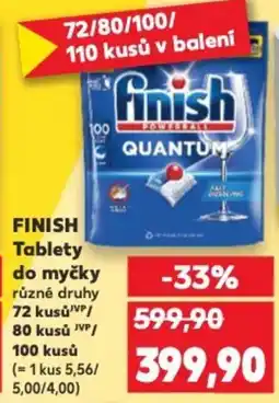 Kaufland FINISH Tablety do myčky nabídka