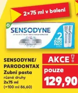 Kaufland SENSODYNE/ PARODONTAX Zubní pasta nabídka
