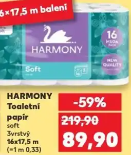 Kaufland HARMONY Toaletní papír soft nabídka