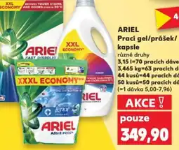 Kaufland ARIEL Prací gel/prášek/ kapsle nabídka